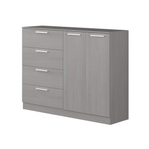 Cómoda 4 gavetas + 2 portas ECO 120x120x40