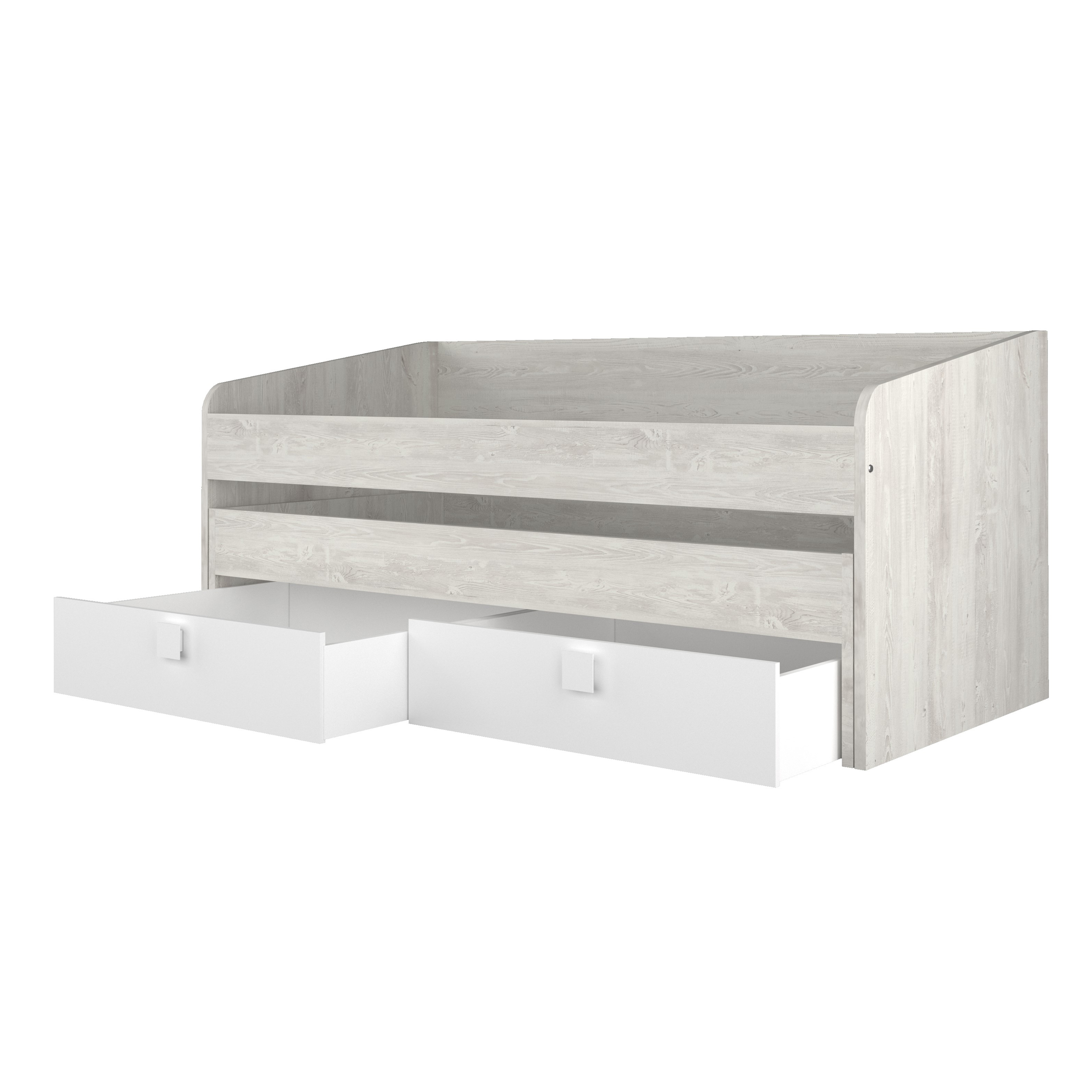 Cama dupla com 2 gavetas B012 90x190 - Image 3