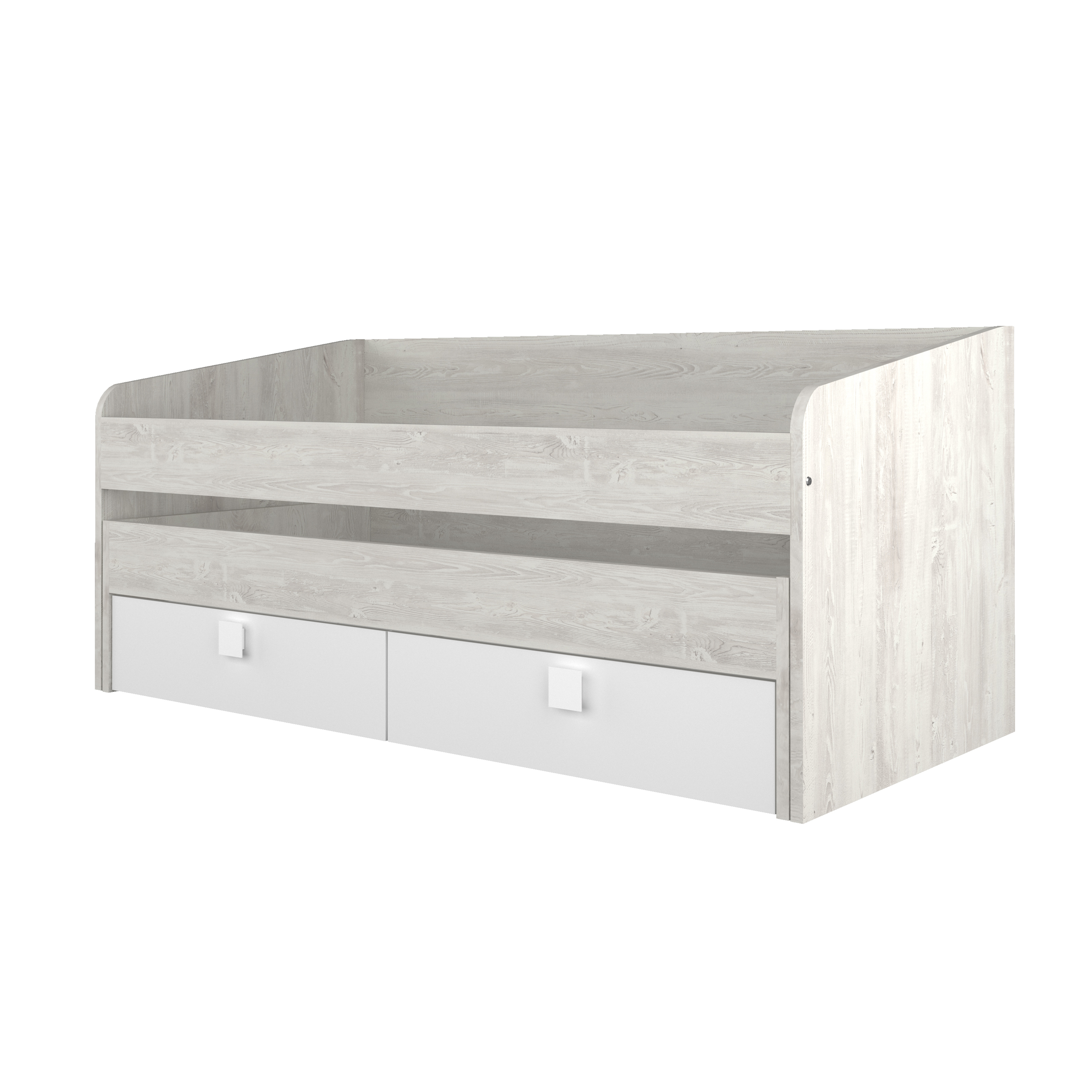 Cama dupla com 2 gavetas B012 90x190 - Image 2