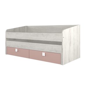 Cama dupla com 2 gavetas B012 90x200