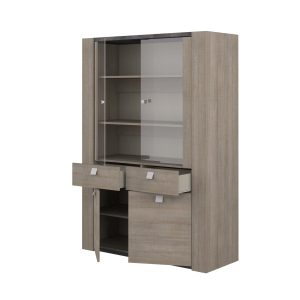 Alternative view of Vitrine 4 portas+2 gavetas RITTA 125x181x48