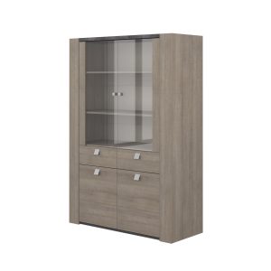 Vitrine 4 portas+2 gavetas RITTA 125x181x48